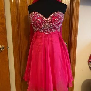 Sherri Hill pink short dress